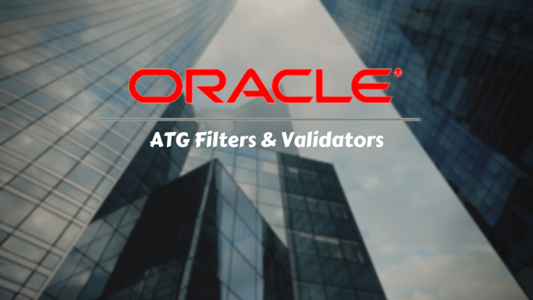 How to Use ATG Filters in Oracle Commerce Websites