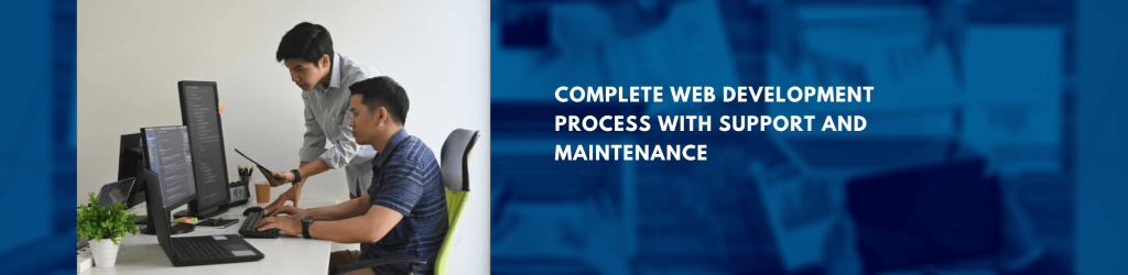 complete web development process with support and maintenance