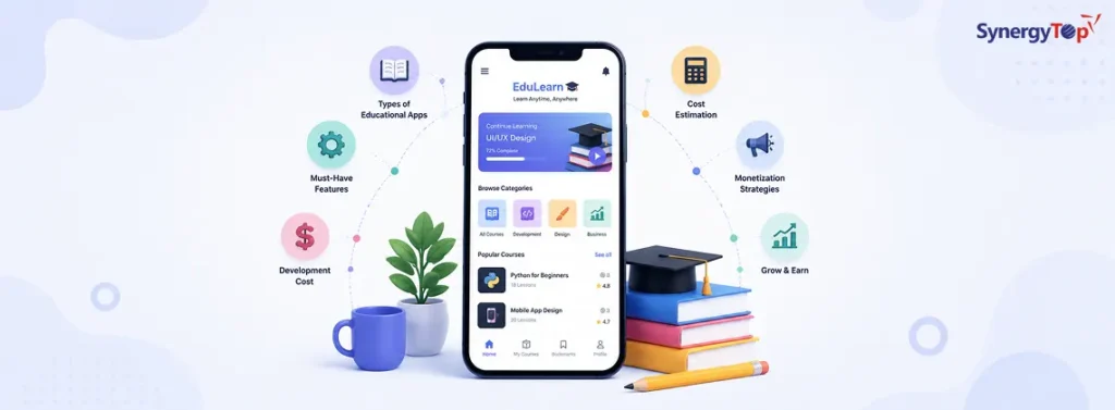 Educational App Development 101 – Types, Features, Cost, and Monetization