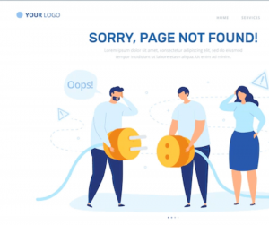 404 landing page