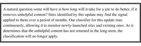 Google Helpful Content Update