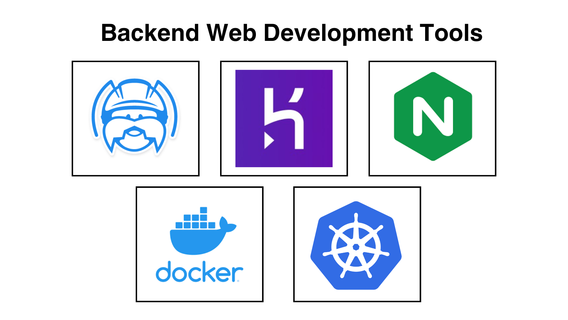 backend web development tools