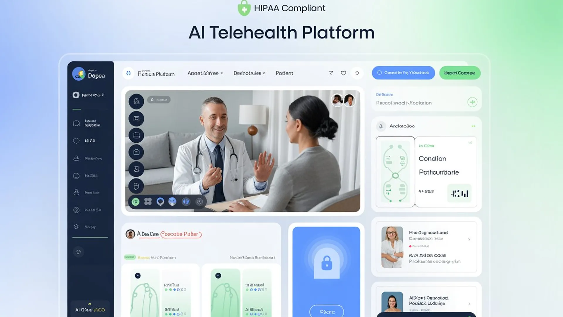 AI-Driven HIPAA Compliant Telehealth Platforms