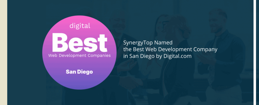 SynergyTop Named the Best Web Development Company in San Diego by Digital.com